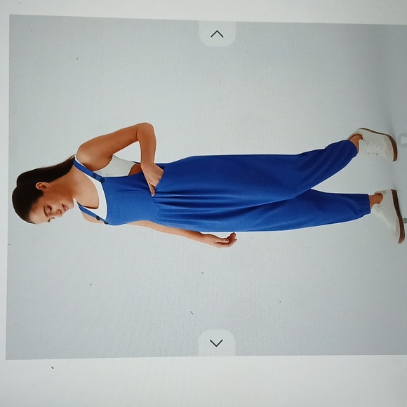 206. Halara Adjustable Strap Button Multiple Pockets Waffle Jogger Overa… - Picture 3 of 3